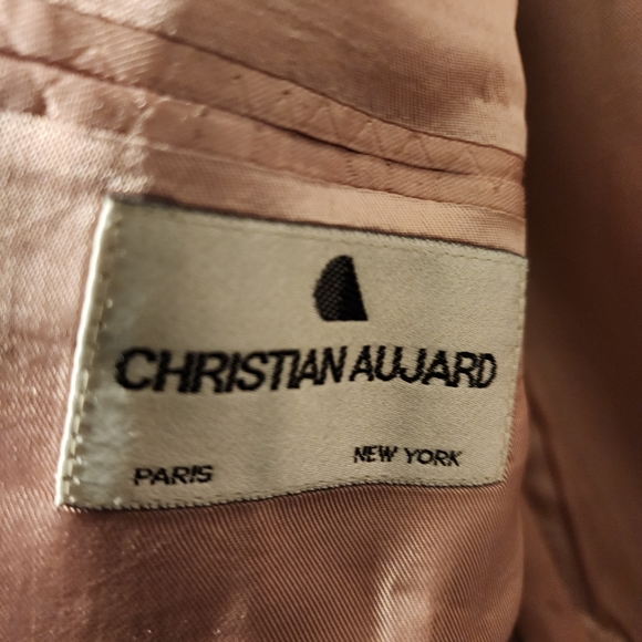 Last Chance Cashmere Christian Aujard Men Suit Blazer Jacket 42L woven in Italy. - Picture 4 of 12